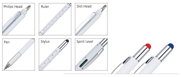 Closeup of stylus pens styles